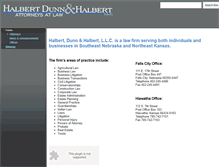 Tablet Screenshot of halbertdunn.com